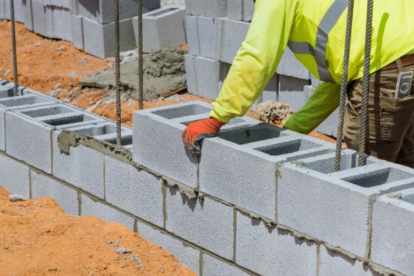 Concrete Blocks Installation in Camas