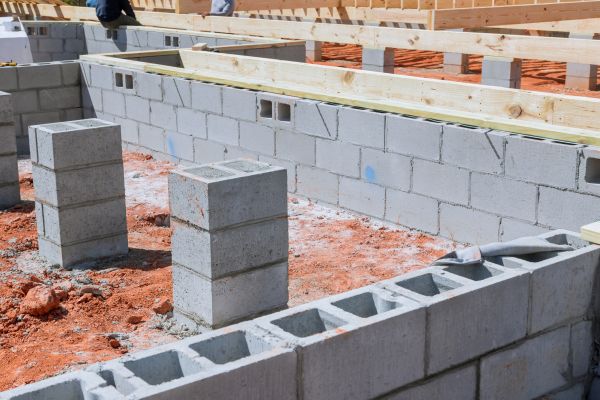 Cement Block Installation in Camas