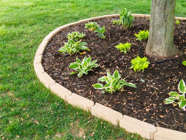 Stone Border Installation in Camas